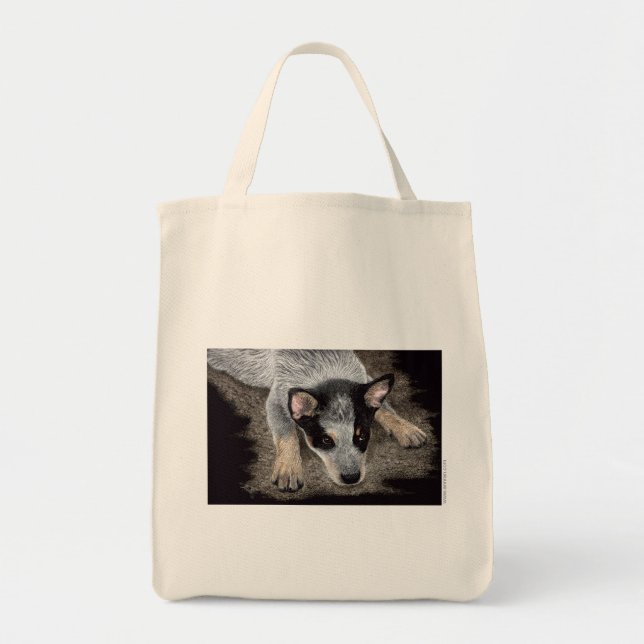 Australian Cattle Hund Valp Bag - Kona Tygkasse (Framsidan)