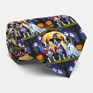 Australian Cattle Hundar Pumpkin Halloween Funny Slips