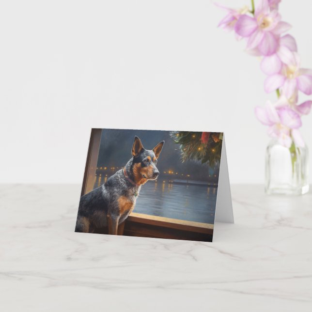 Australian Cattle jul Cruise Pawsome Helgdag Kort (Orkide)