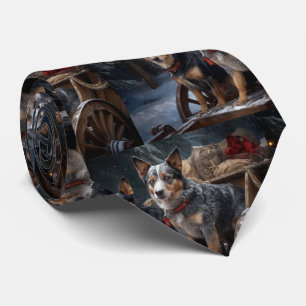 Australian Cattle Snowy Sleigh Juldekan Slips