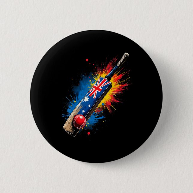 Australian Cricket T  Knapp (Framsida)