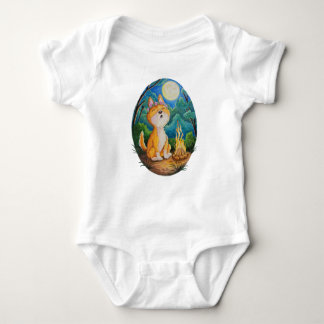 Australian Dingo howling on baby romper playsuit T Shirt