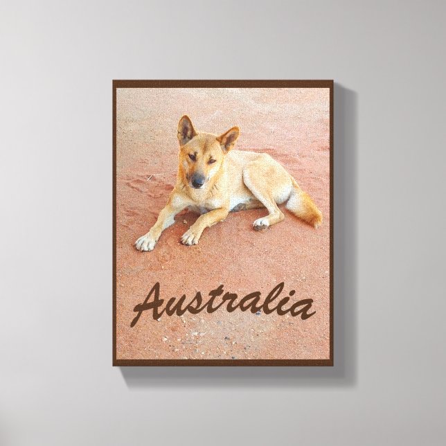 Australian dingo kanvastryck (Framsida)