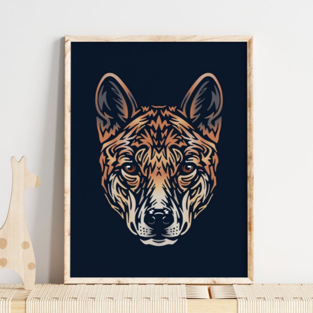Australian Dingo Wildlife Print | Skriv ut Dingo Poster (Skapare uppladdad)