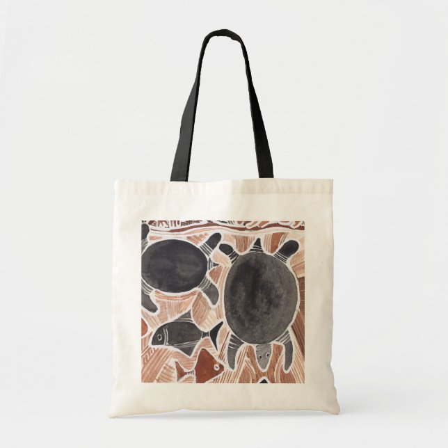 Australian Dreams Animals Turtles Fishes Tote Bag Tygkasse (Framsidan)