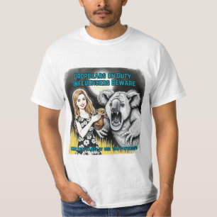Australian Dropbjörn & Wombat Wrongs T Shirt