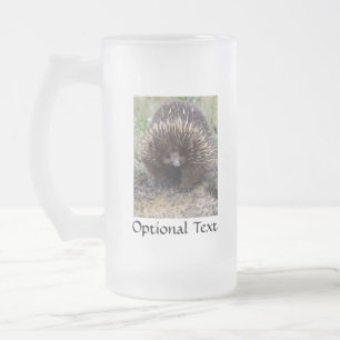 Australian Echidna Cute Animal Photo Frostat Ölglas