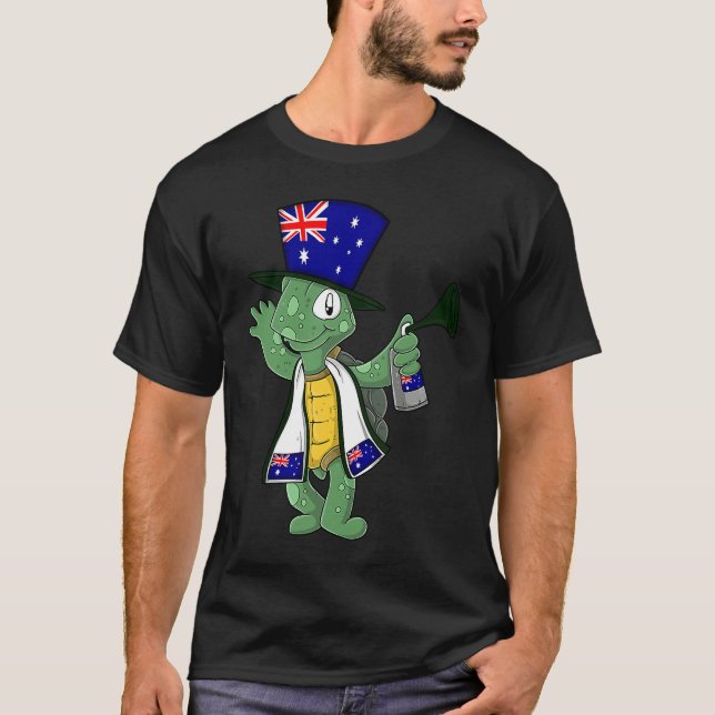 Australian Fan Tortoise T Shirt (Framsida)