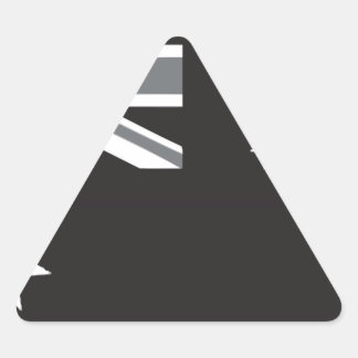 Australian Flagga Black and White Triangelformat Klistermärke