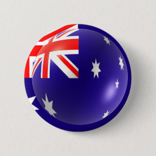 Australian Flagga Button Knapp