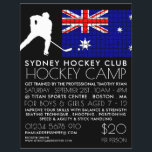 Australian Flagga, Hockey Player, Camp Advertising Reklamblad<br><div class="desc">Australian Flagga,  Hockey Player,  Camp Advertising Flyers by the Affärskort Store.</div>