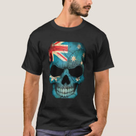 Australian Flagga Skull Active T-Shirt