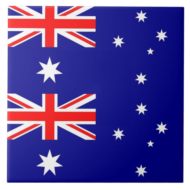 Australian Flagga Tile Kakelplatta (Framsidan)