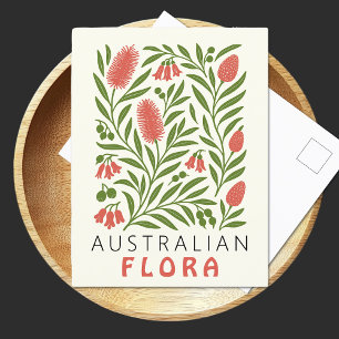 Australian Flora Botanical Art Print Ursprunglig Vykort