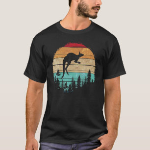 Australian Forest Träd Aussie Animal Retro Kanga T Shirt