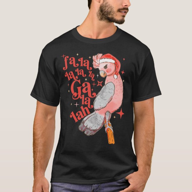Australian Funny jul-Helgdagar Cute Galah Bir T Shirt (Framsida)