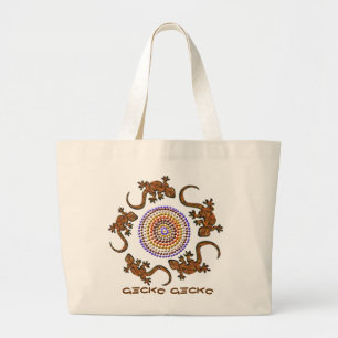 Australian Gecko Circle Animal-älskare Art Bag Jumbo Tygkasse
