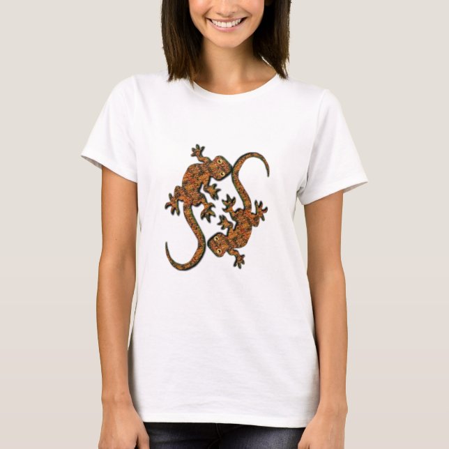 Australian Geckos Animal-älskare-Shirt Tee (Framsida)