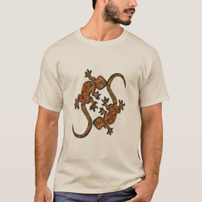 Australian Geckos Animal-älskare-Shirt Tee Shirt (Framsida)