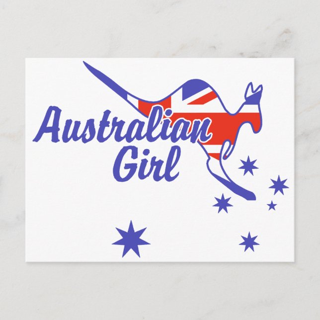 Australian Girl Vykort (Framsida)