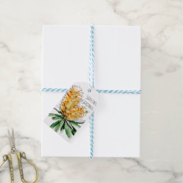 Australian Golden Banksia julgåva Märkre Presentetikett