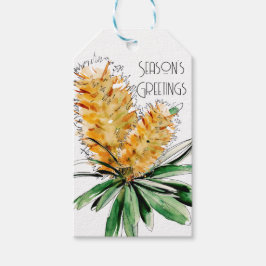 Australian Golden Banksia julgåva Märkre Presentetikett