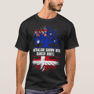 Australian Grown with dansk Roots Australia Flagga T Shirt