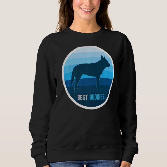 Australian Heeler Cattle Hund Retro 3 T Shirt (Framsida)