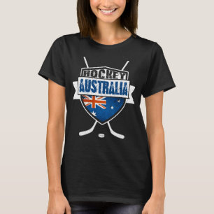 Australian Ice Hockey T-Shirt med Namn & Number