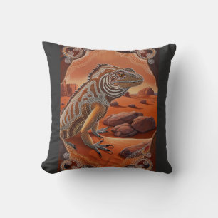 Australian Iguana Lizard Wildlife Scene Kudde