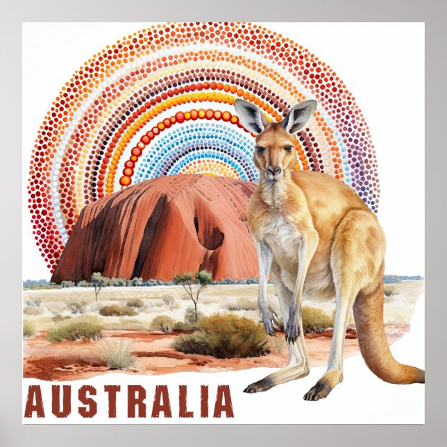 Australian Inslag Digital Art Poster (Framsidan)