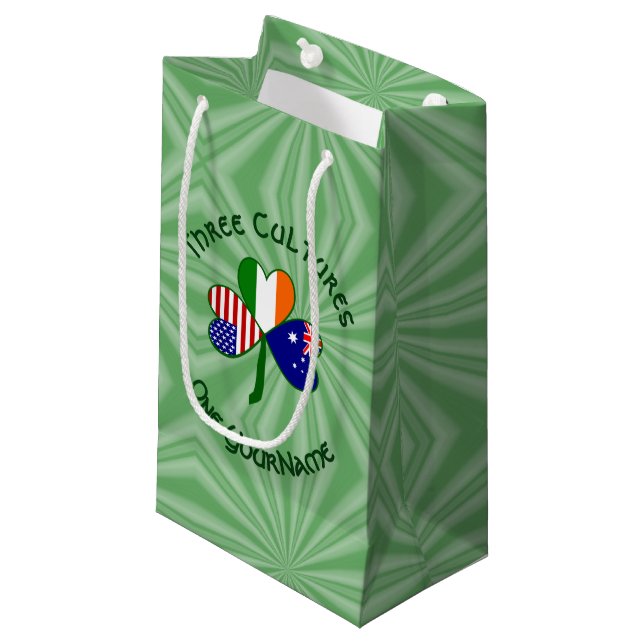 Australian Irish American Shamrock Personlig (Framsidan Vinklad)