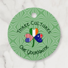Australian Irish American Shamrock Personlig Gåvor Etiketter