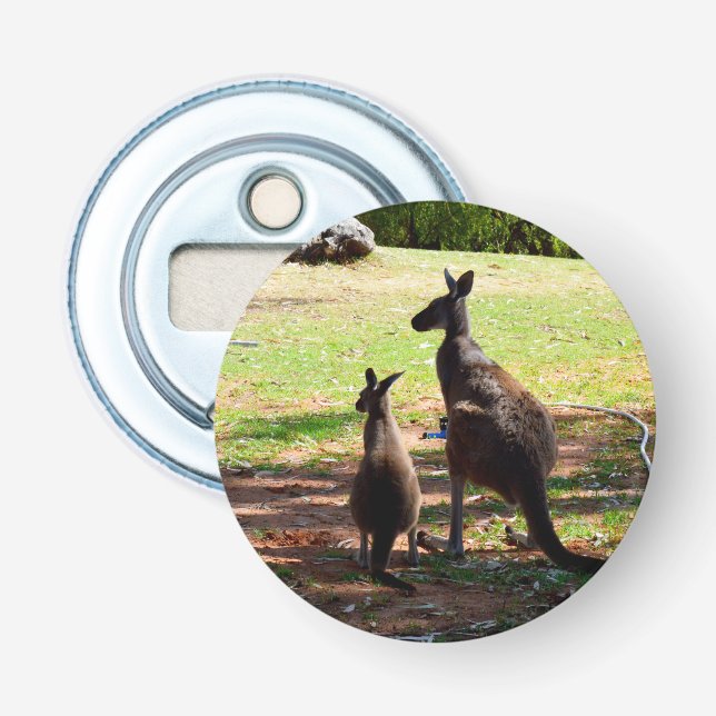 Australian Kangaroo @ Joey, Magnetic Flaska Open e Flasköppnare (Framsidan)