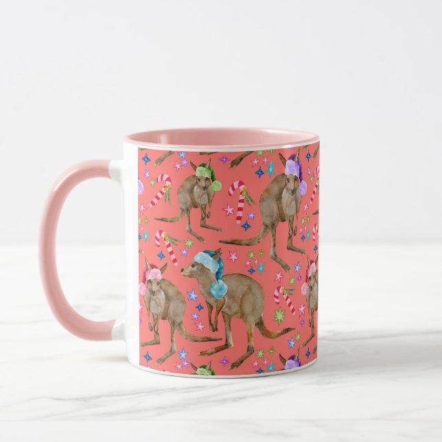 Australian Kangaroo Julens Rosa Mugg (Vänster)