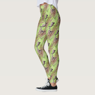 Australian Kangaroo och Emu. Leggings