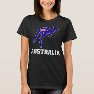 Australian Kangaroo Shirt Australia Flagga Souveni T Shirt