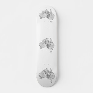 Australian Karta Art Skateboard Bräda 20 Cm
