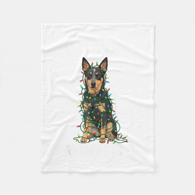 Australian Kele Christmas I'm Fine Everything Is F Fleecefilt (Framsidan)