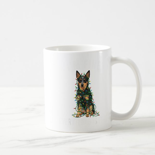 Australian Kele Christmas I'm Fine Everything Is F Kaffemugg (Höger)