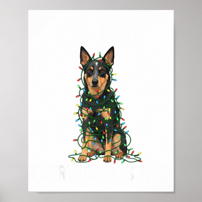 Australian Kele Christmas I'm Fine Everything Is F Poster (Framsidan)