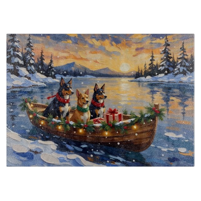 Australian Kelpie Christmas Boat Holiday (Framsidan)