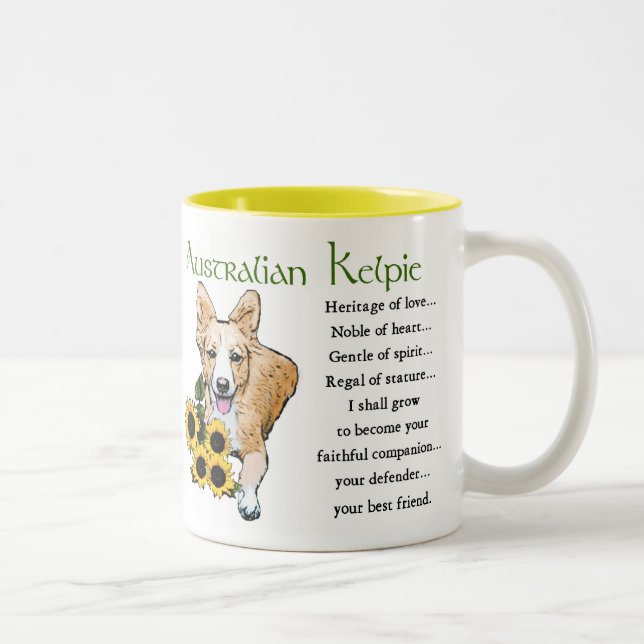 Australian Kelpie Gifts, australiska Kelpie Gifts Två-Tonad Mugg (Höger)