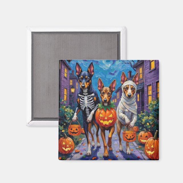 Australian Kelpie Halloween trick-or-treat  Magnet (Front/Back)