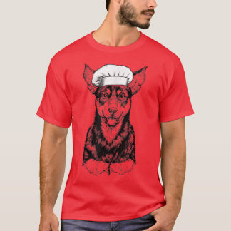 Australian Kelpie Hund Cook Chef Funny Cooking T Shirt