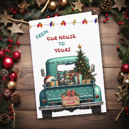 Australian Kelpie Hund Farm Lastbil julkort Helgkort