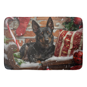 Australian Kelpie Hund jul Festive Badrumsmatta