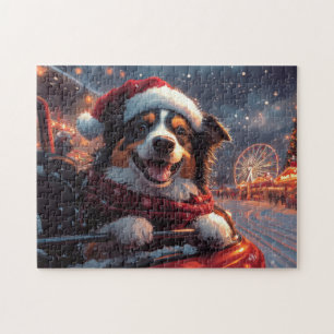 Australian Kelpie Hund Roller Underlägg jul Pussel