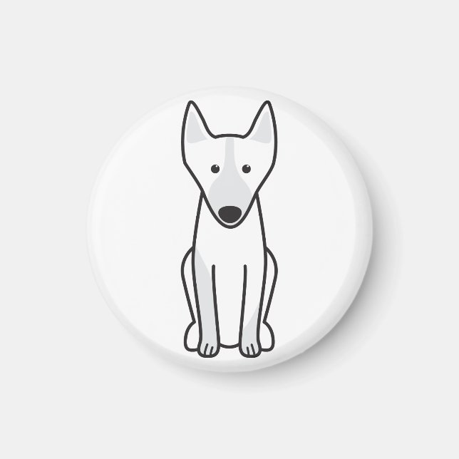 Australian Kelpie Hund Tecknad Magnet (Framsidan)