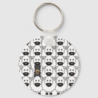 Australian Kelpie i får Nyckelring